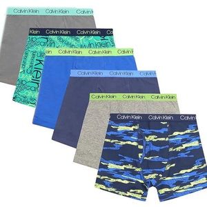 Calvin Klein Boys 6 Pack Boxer Briefs